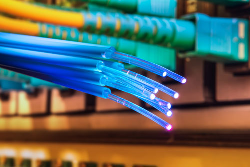 Optical fibre cables are made of glass threads