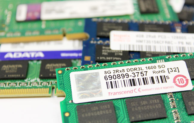 Memory Types 8GB DDR3L